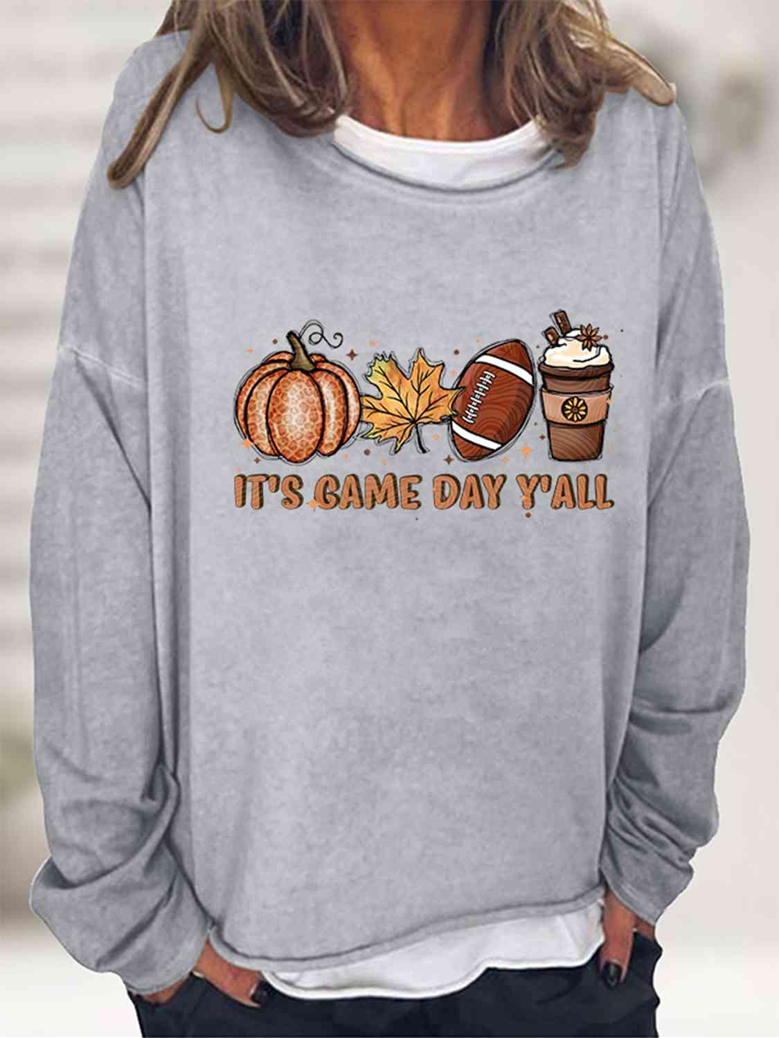 IT'S GAME DAY Y'ALL Graphic Sweater - Ashley's Artistries