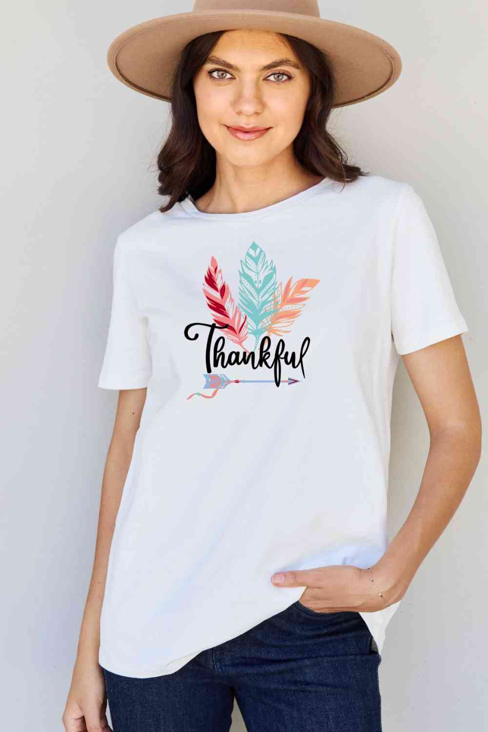 Thankful Graphic T-Shirt - Ashley's Artistries