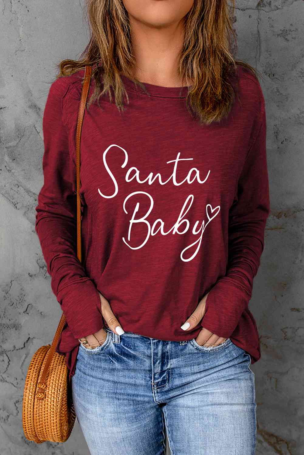 Santa Baby Long Sleeve Sweatshirt