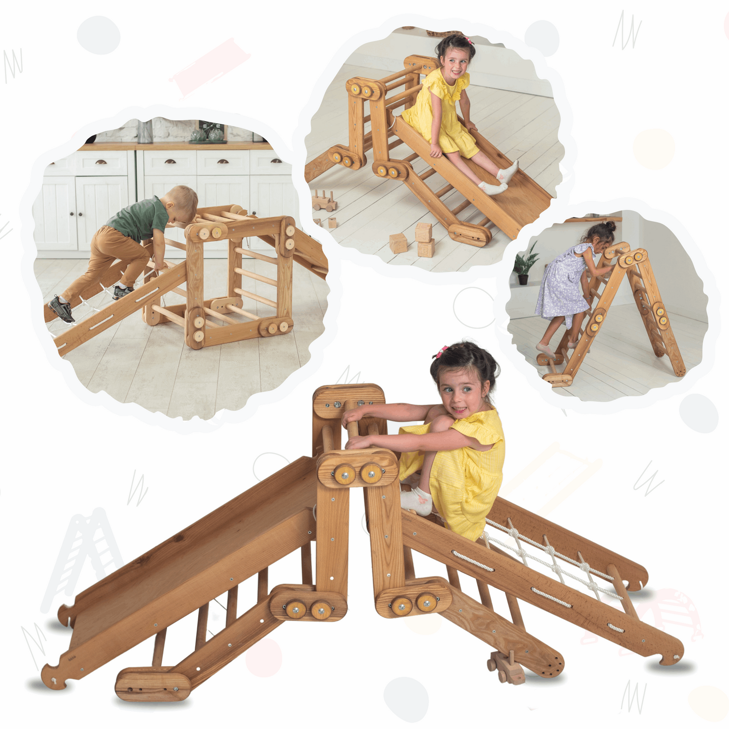 3in1 Montessori Climbing Set