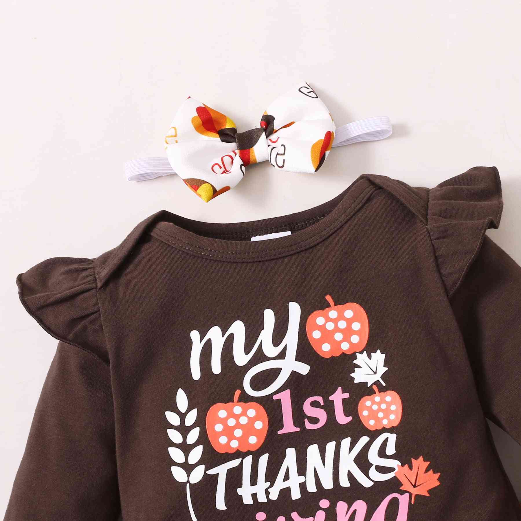 First Thanksgiving Bodysuit and Pants Set - Ashley's Artistries