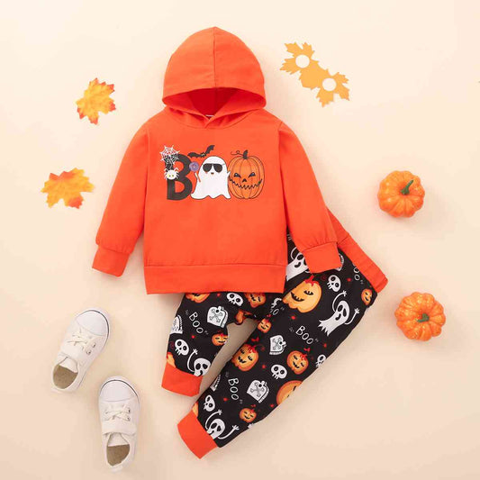 BOO Graphic Hoodie and Pants Set - Ashley's Artistries