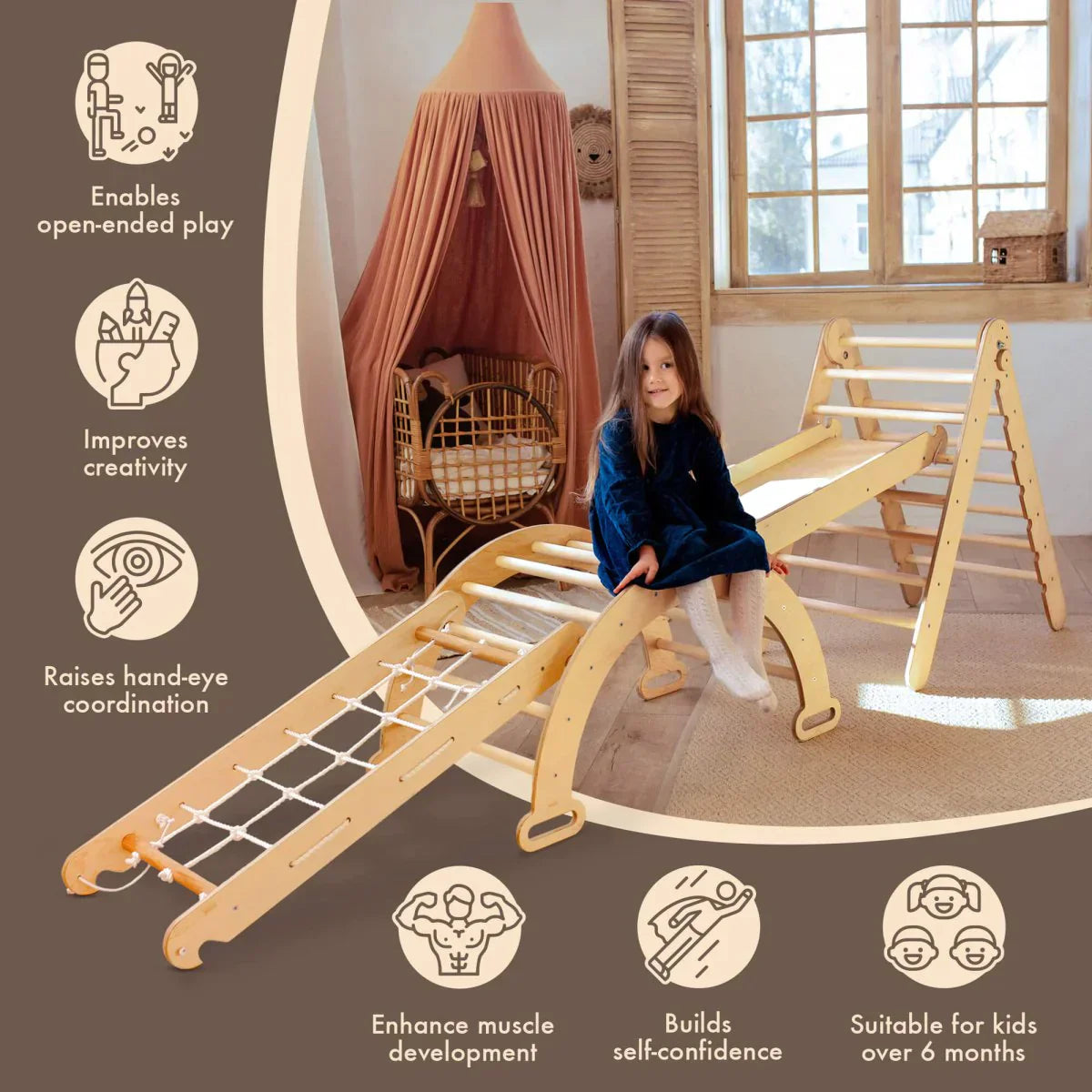 4in1 Montessori Climbing Set