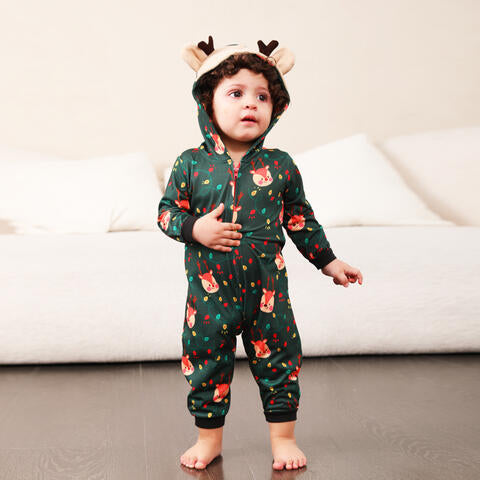 Hooded Reindeer Jumpsuit - Ashley's Artistries