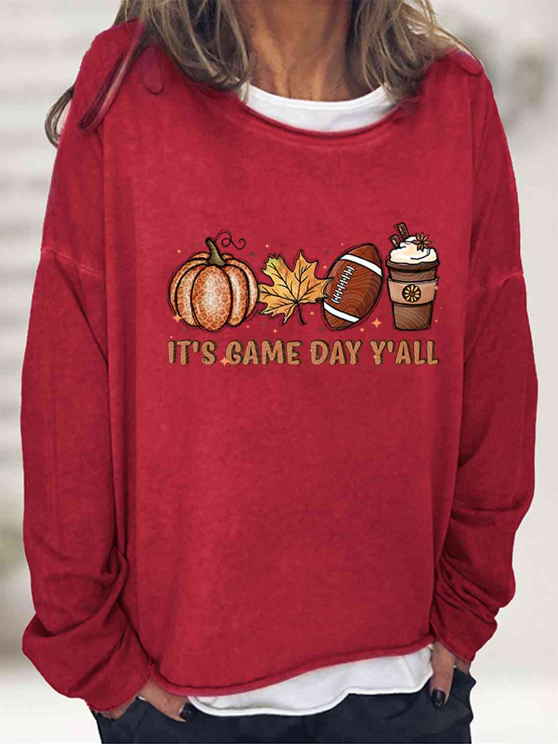 IT'S GAME DAY Y'ALL Graphic Sweater - Ashley's Artistries