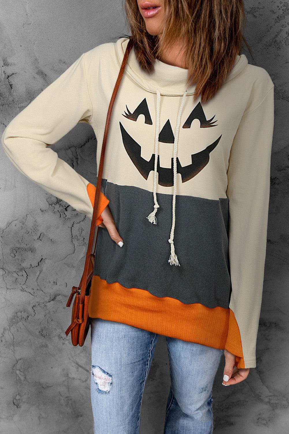 Long Sleeve Jack-O'-Lantern Sweater - Ashley's Artistries