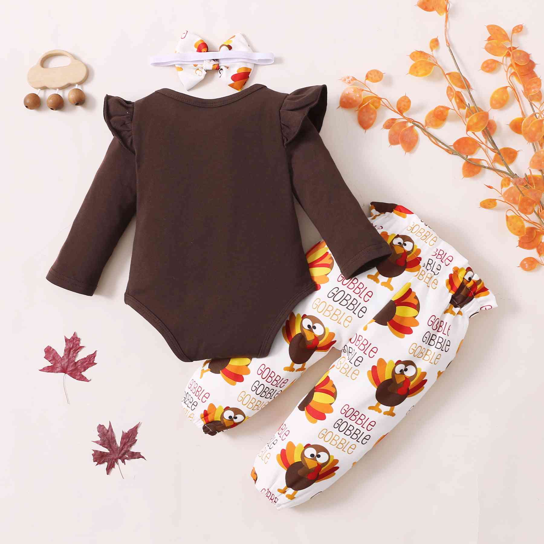 First Thanksgiving Bodysuit and Pants Set - Ashley's Artistries