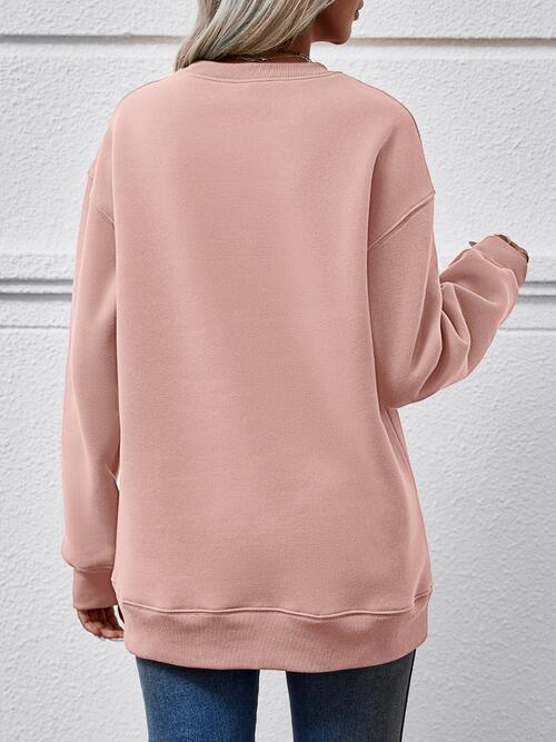 Mama Graphic Dropped Shoulder Sweater - Ashley's Artistries