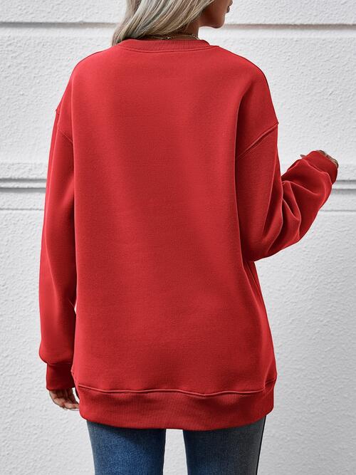 Mama Graphic Dropped Shoulder Sweater - Ashley's Artistries