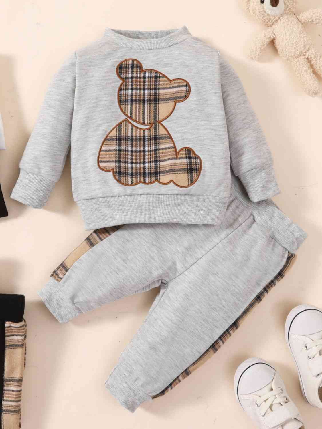 Baby Bear Graphic Sweater and Jogger Set - Ashley's Artistries