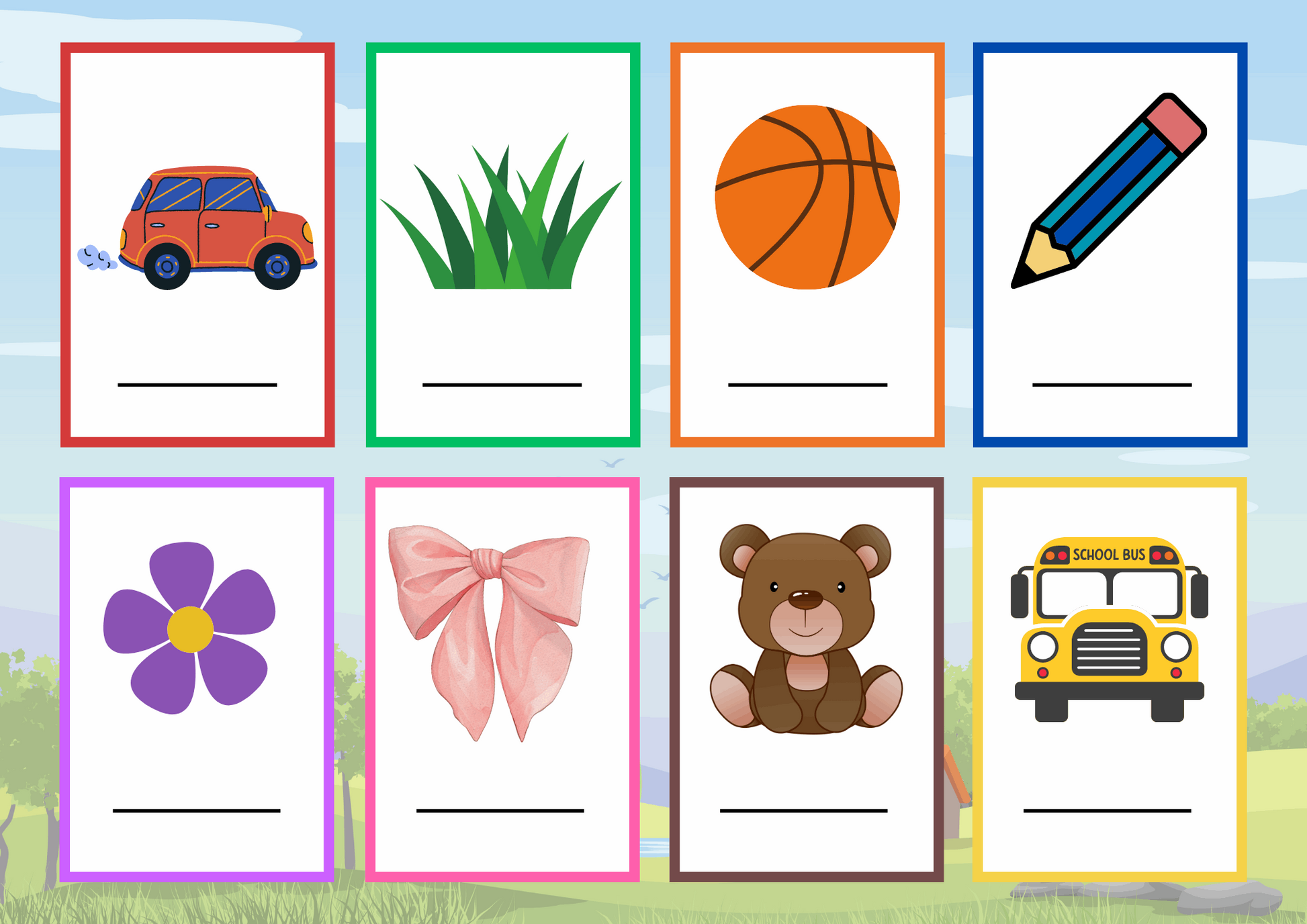 Educational Flashcards Print Out - Ashley's Artistries