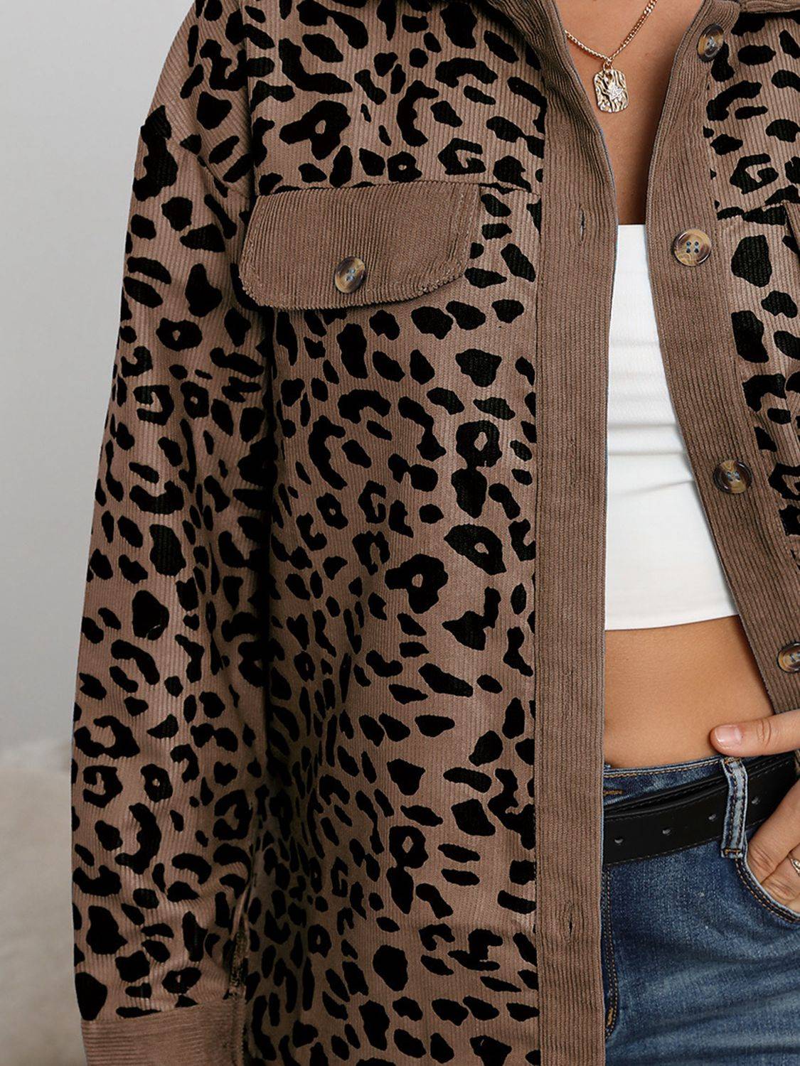 Leopard Print Button Up - Ashley's Artistries