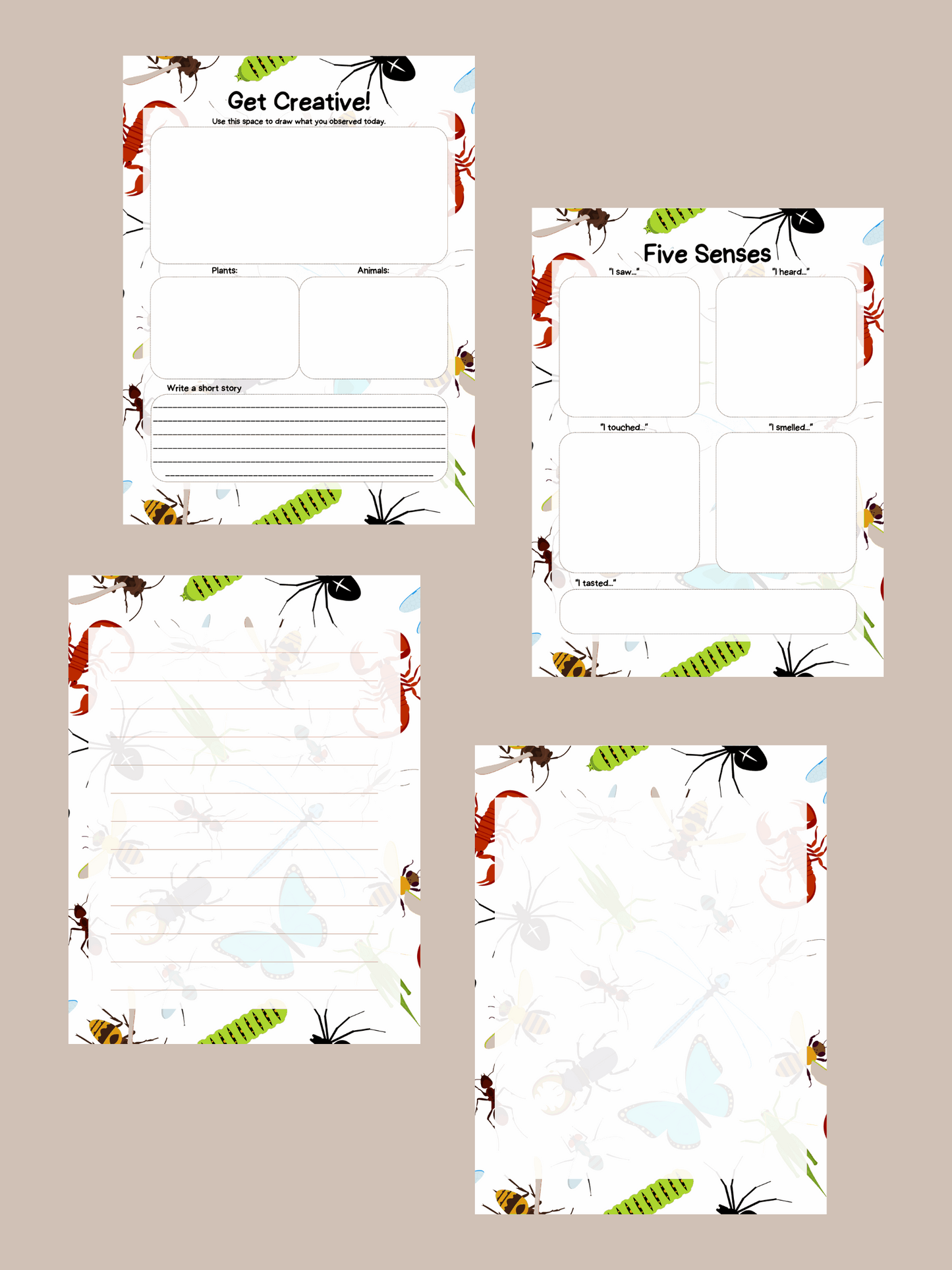 Nature Journal Printables - Ashley's Artistries