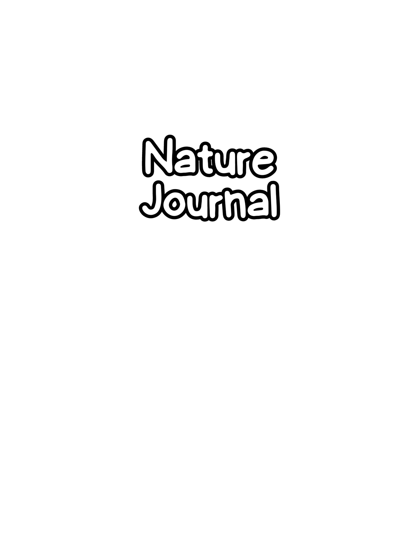 Nature Journal Printables - Ashley's Artistries