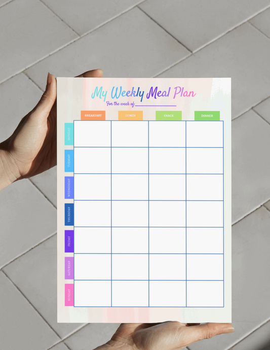 Workout & Meal Planning Printables - Ashley's Artistries