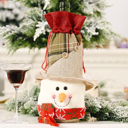 Christmas Wine Bottle Cover - Ashley's Artistries