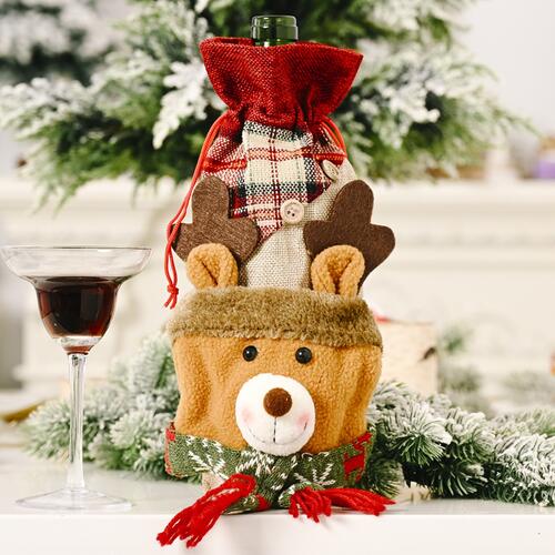 Christmas Wine Bottle Cover - Ashley's Artistries