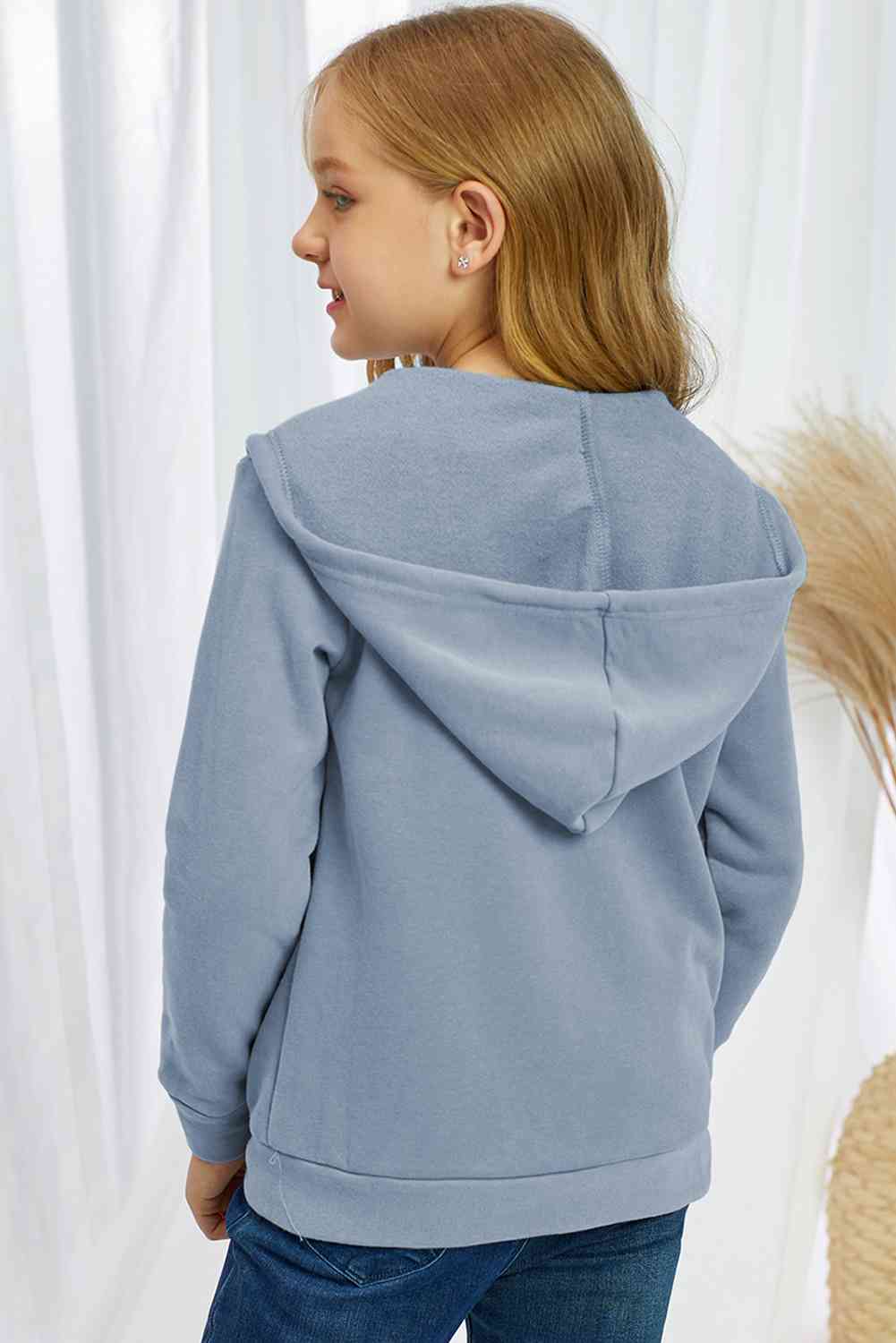 Girls Drawstring Jacket with Pockets - Ashley's Artistries