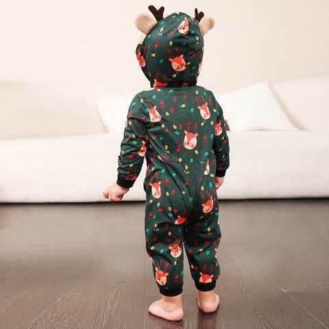 Hooded Reindeer Jumpsuit - Ashley's Artistries