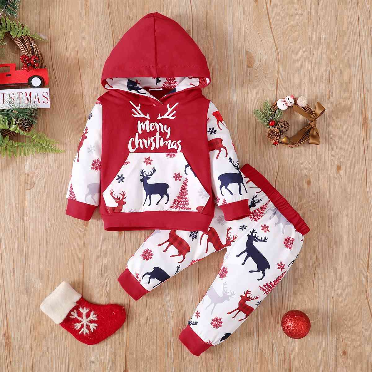 Merry Christmas Hoodie and Pants Set