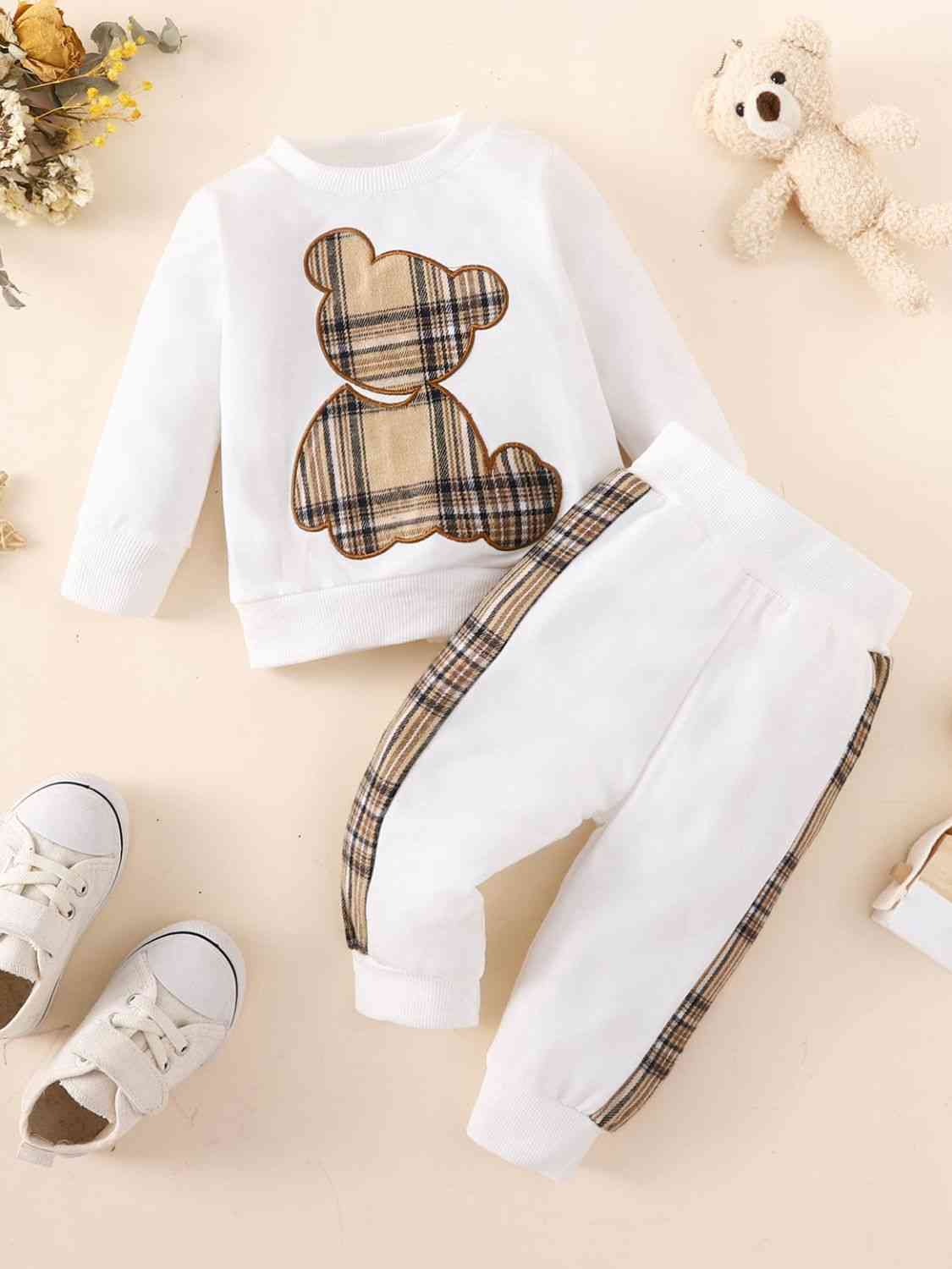 Baby Bear Graphic Sweater and Jogger Set - Ashley's Artistries