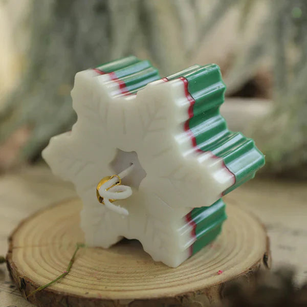 Christmas Snowflake Candle