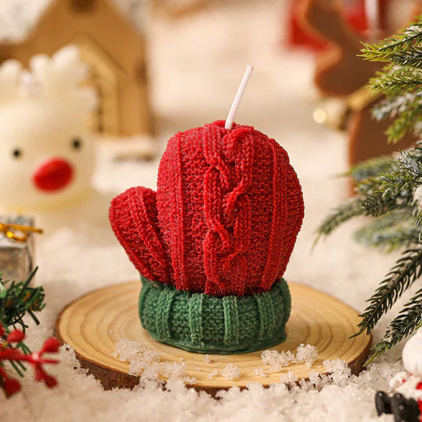 Christmas Mitt Candle